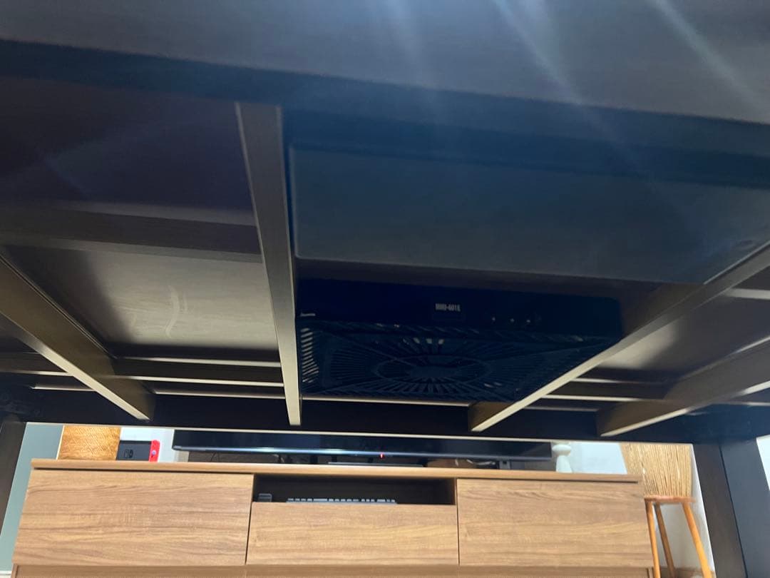 ダークブラウンこたつ木製ローテーブル