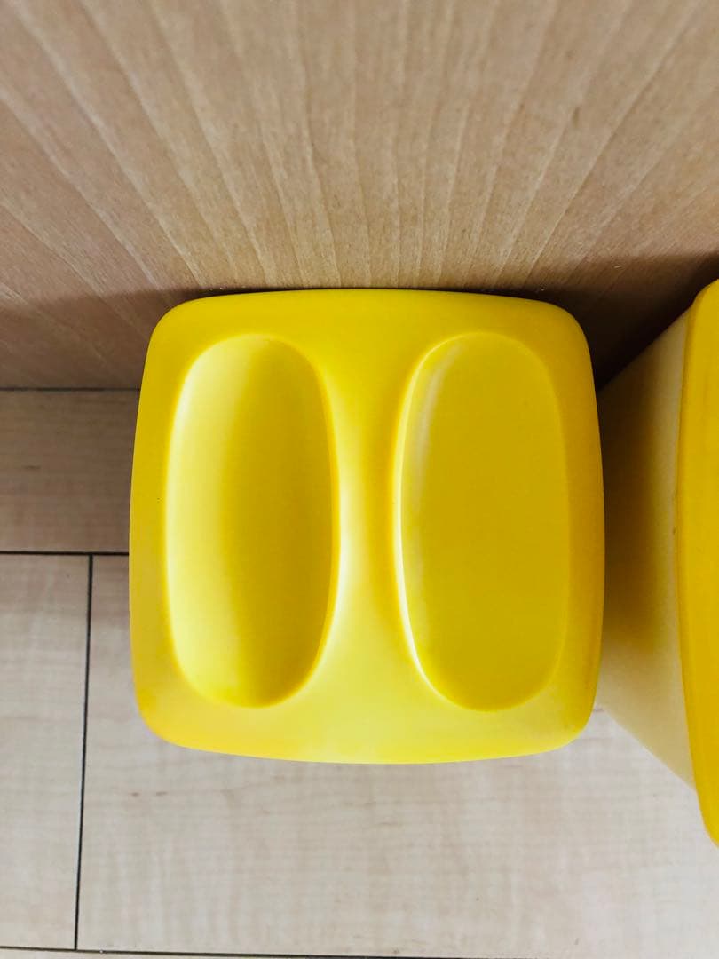 1970‘sレトロ花柄プラスチック保存容器セット 4個