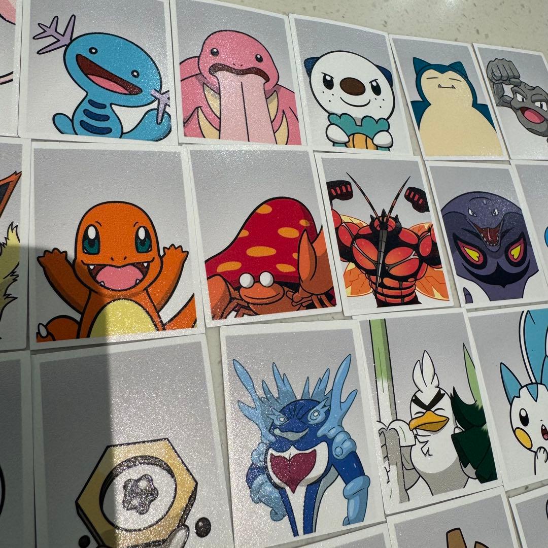 韓国限定】ポケモン 証明写真シール 28枚セット 全100種 pokemon