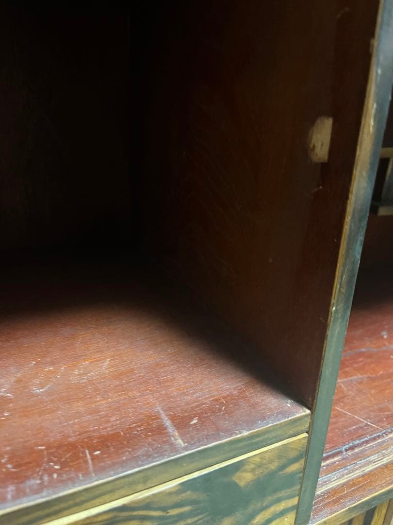 黒柿張り　茶箪笥　骨董品　超希少　欅と黒柿造り 高級　ヴィンテージ