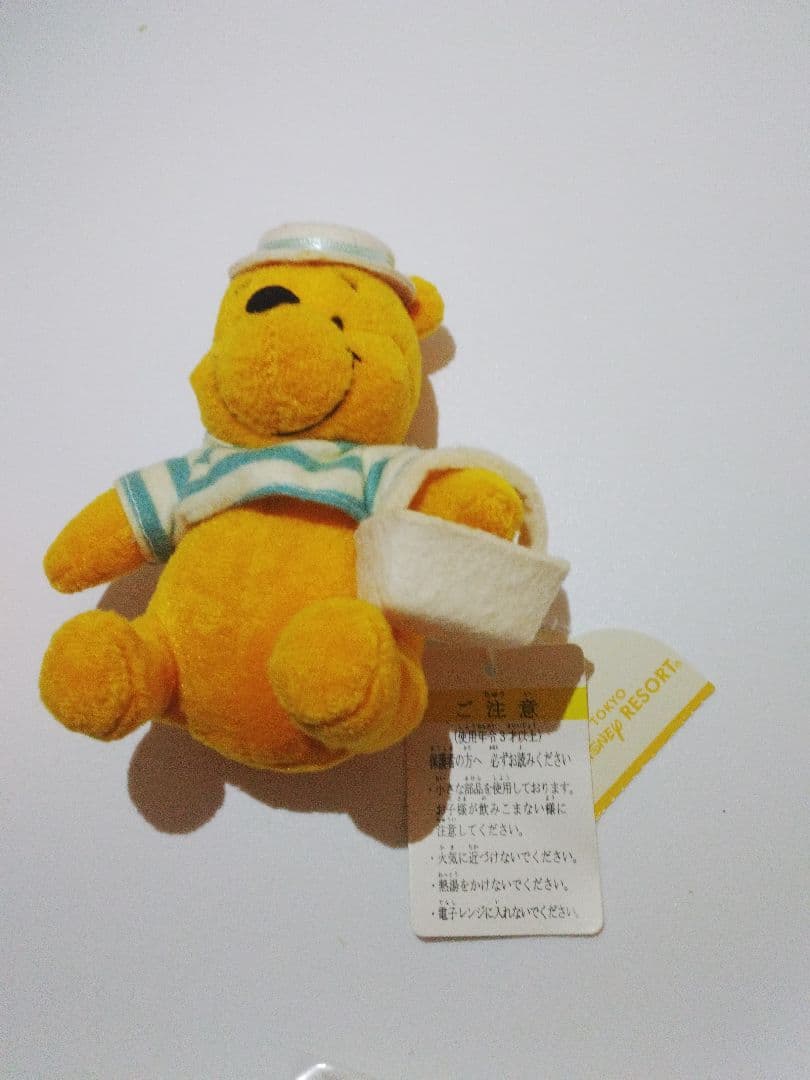 ★希少★紙タグありTDL　レトロ　くまのプーさん　ぬいぐるみバッジセット