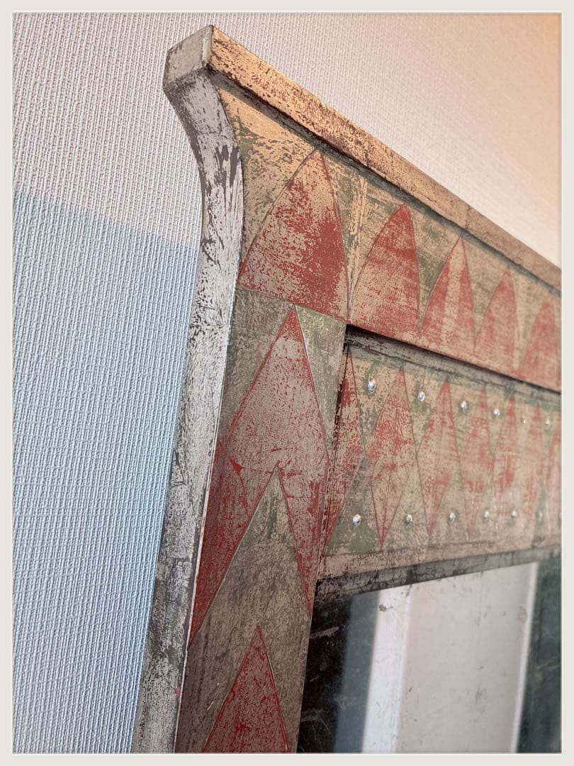 アートミラー　イギリスヴィンテージ　ハンドメイド　直引き取り歓迎！