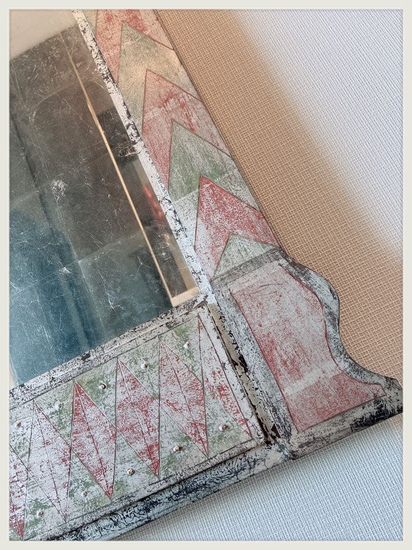 アートミラー　イギリスヴィンテージ　ハンドメイド　直引き取り歓迎！