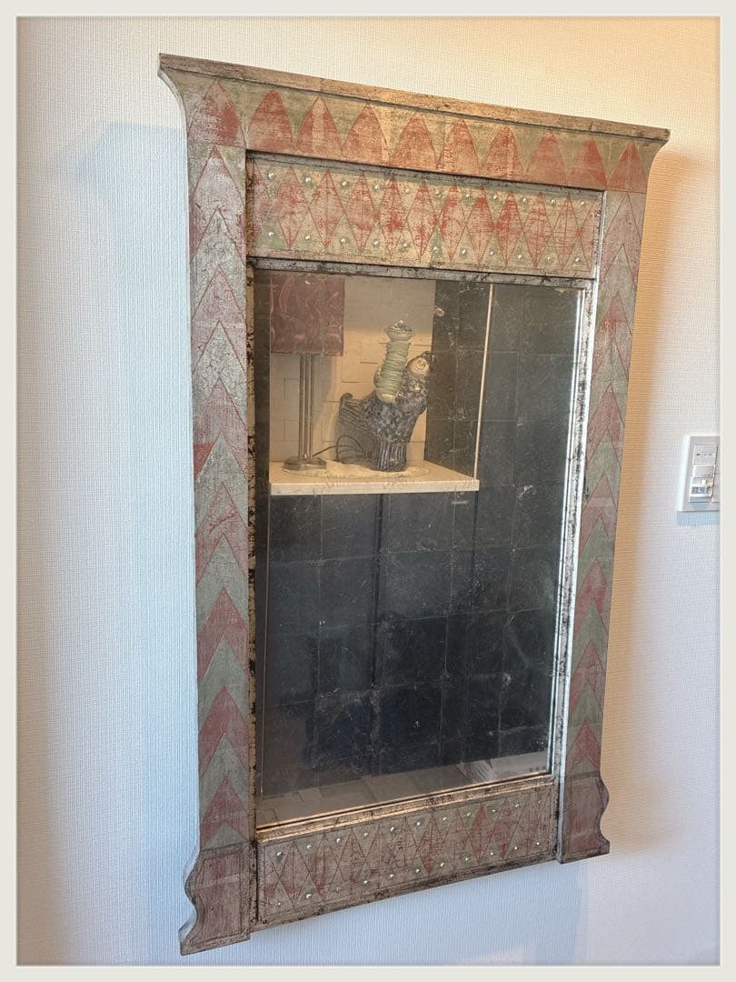 アートミラー　イギリスヴィンテージ　ハンドメイド　直引き取り歓迎！