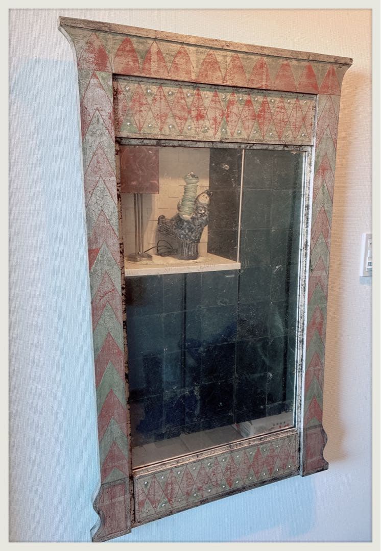 アートミラー　イギリスヴィンテージ　ハンドメイド　直引き取り歓迎！