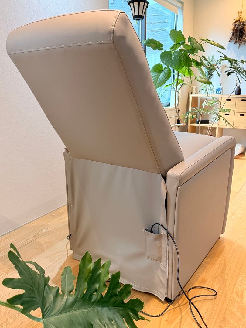 【GANA】電動リクライニングチェア シエロplus ウォームグレー