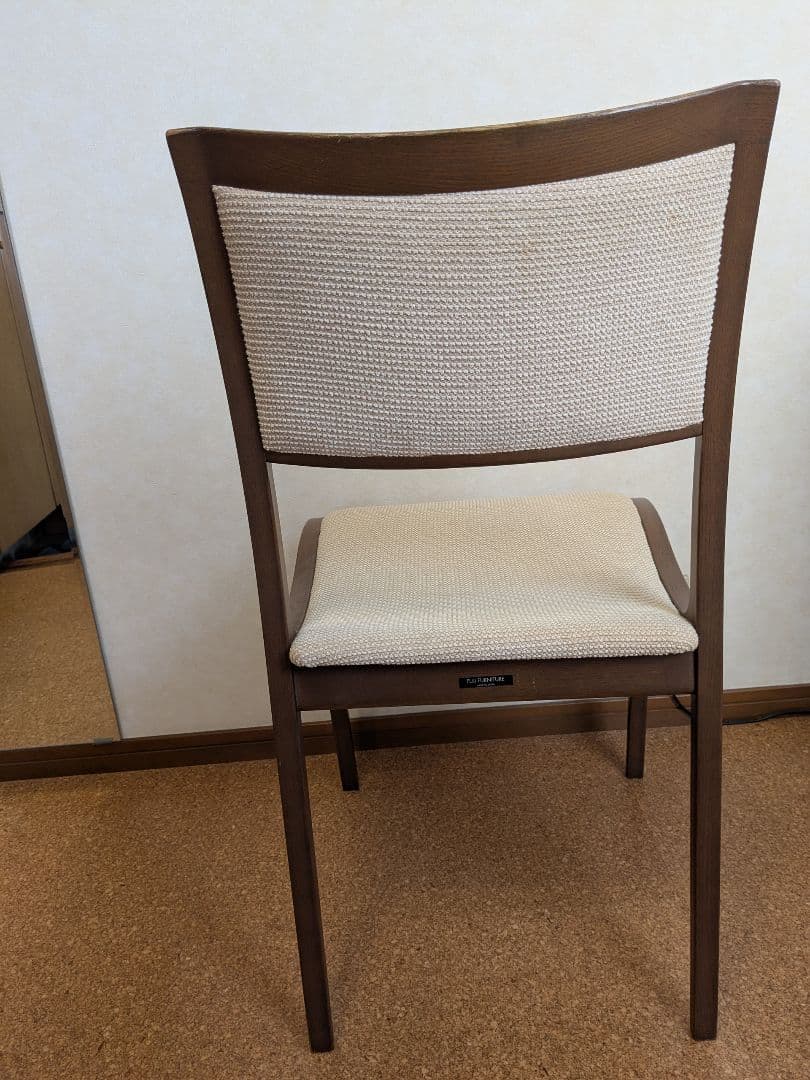 冨士ファニチア製 木製チェア 茶色