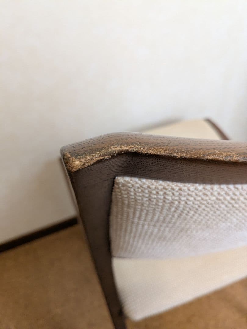 冨士ファニチア製 木製チェア 茶色