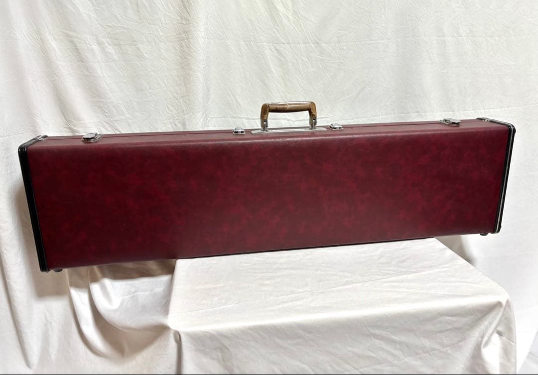 【皮破れ有】三味線セット 中棹 綾杉彫り 東さわり 三つ折れ