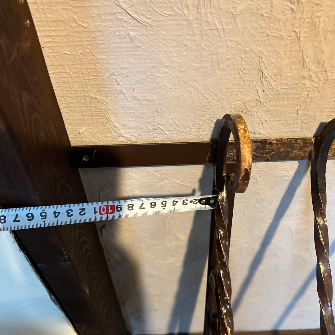 大きな変わった形のアンティークのアイアン＊ガーデニングにぴったり