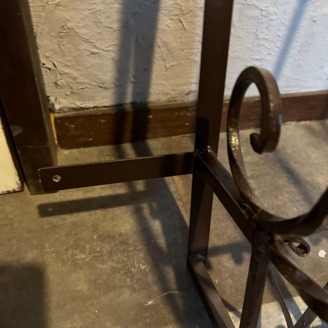 大きな変わった形のアンティークのアイアン＊ガーデニングにぴったり