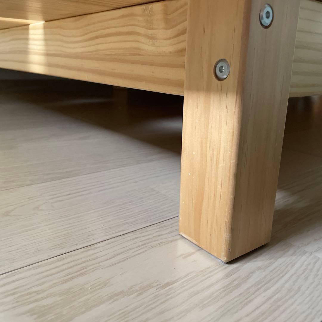 【Komugi】LOWYA 天然木すのこベッドダブルサイズ、クイーンサイズ