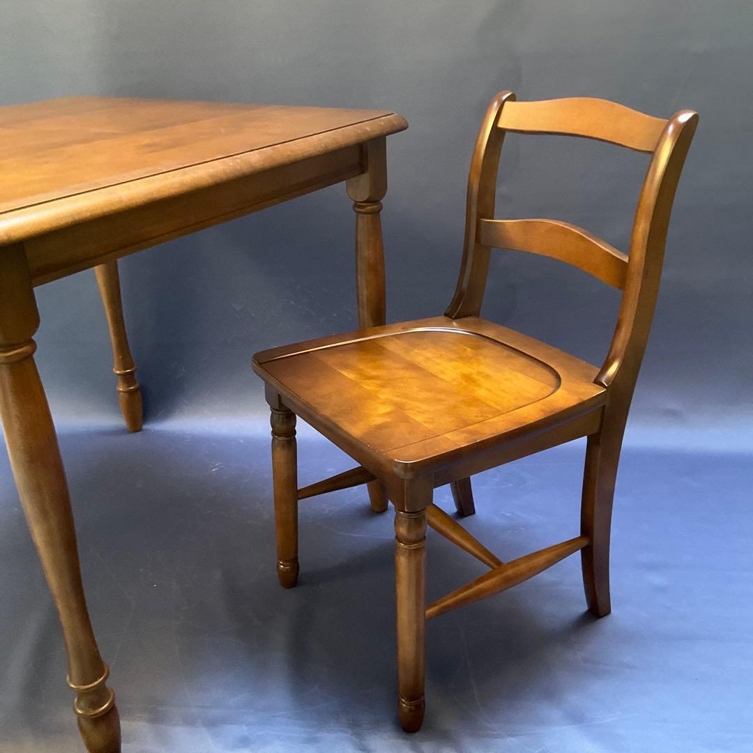 北海道民芸家具　椅子　ダイニングチェア　樺材　【美品】