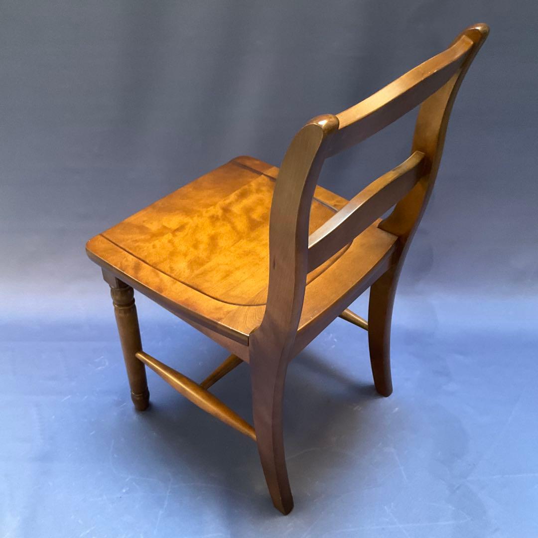 北海道民芸家具　椅子　ダイニングチェア　樺材　【美品】