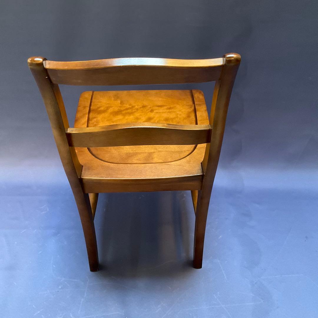 北海道民芸家具　椅子　ダイニングチェア　樺材　【美品】