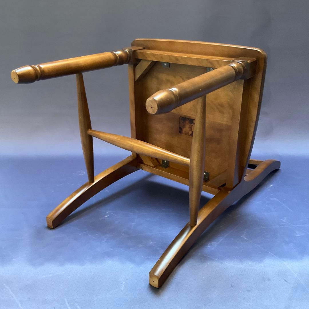 北海道民芸家具　椅子　ダイニングチェア　樺材　【美品】