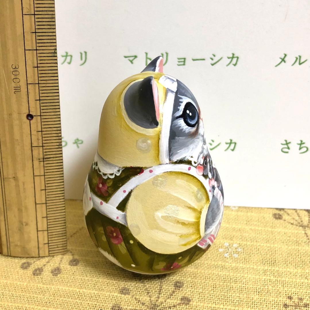 マトリョーシカ　おきあがりこぼし　スヴェトラーナ・ニコラエヴァ　猫　ロシア