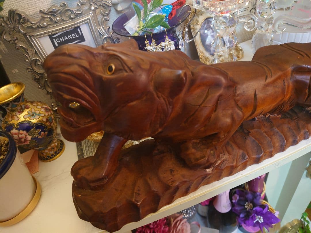 アンティーク　虎置物　風水