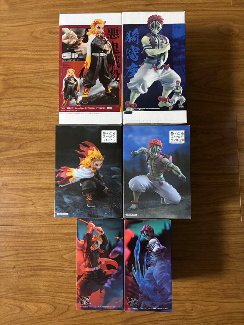 鬼滅の刃　煉獄杏寿郎　猗窩座　フィギュア6体セット