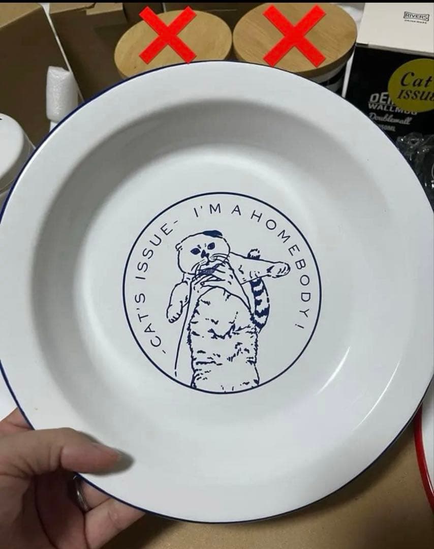 新品　cat's issue ホーロー　皿　　タンブラー　キャッツイシュー