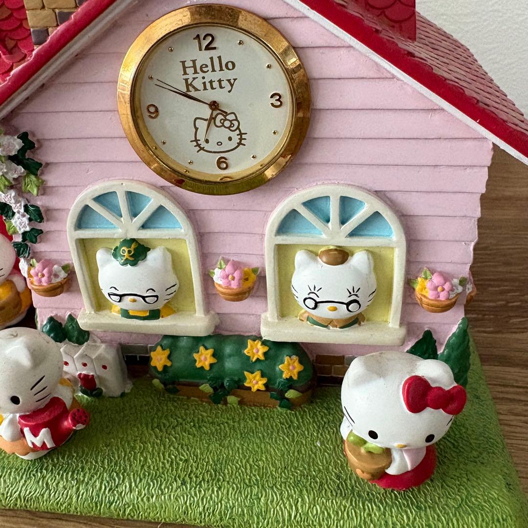 ハローキティ 家型置物 ジオラマクロック