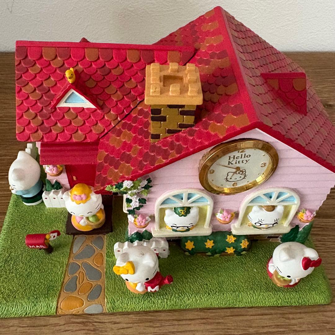 ハローキティ 家型置物 ジオラマクロック