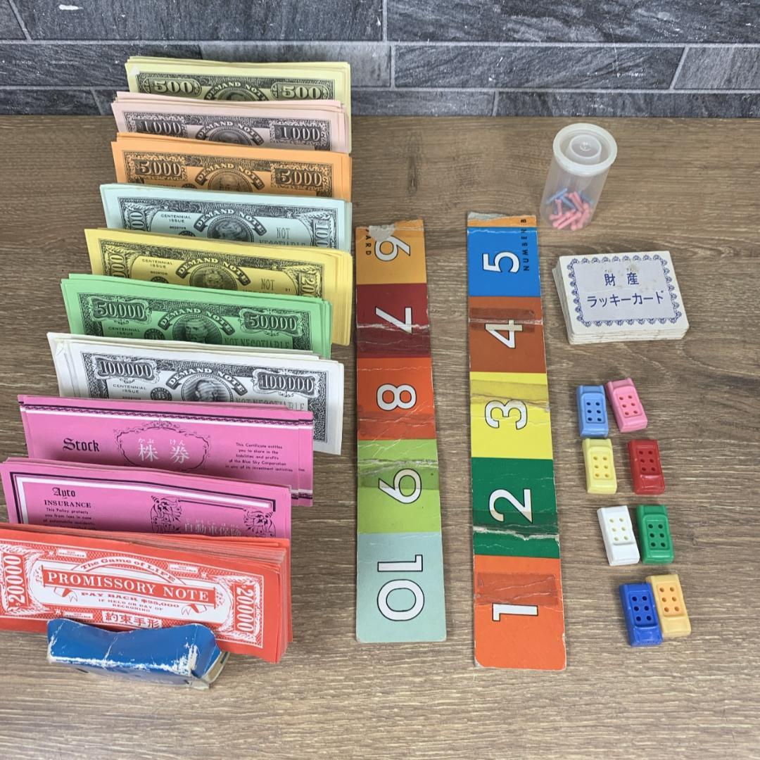 1980年当時品 希少 タカラ 2代目人生ゲーム ボード版 盤ゲーム 昭和