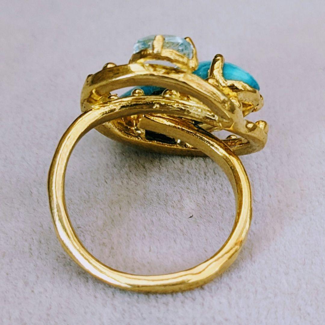 ＊NEW＊ トルコ製 ハンドメイド 天然石 リング シルバー925