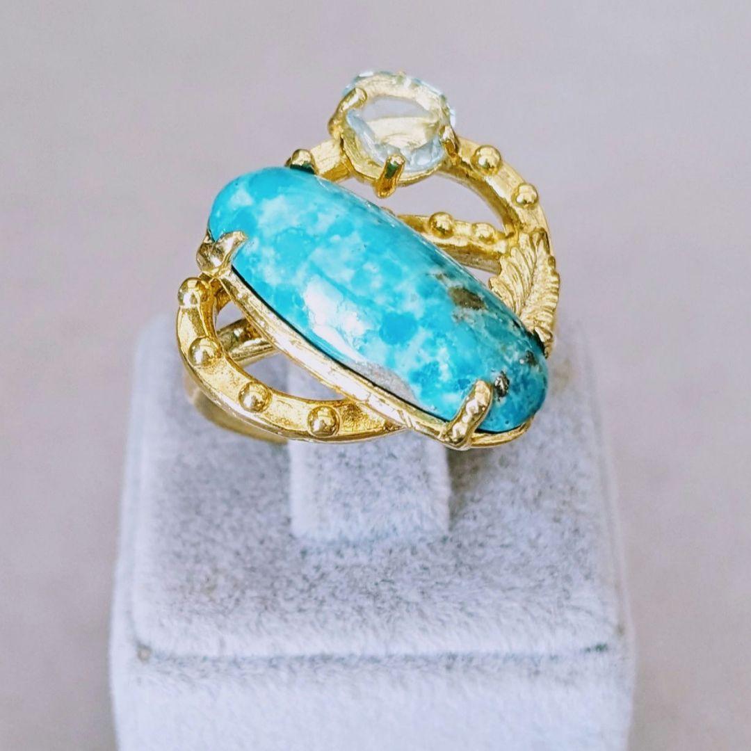 ＊NEW＊ トルコ製 ハンドメイド 天然石 リング シルバー925