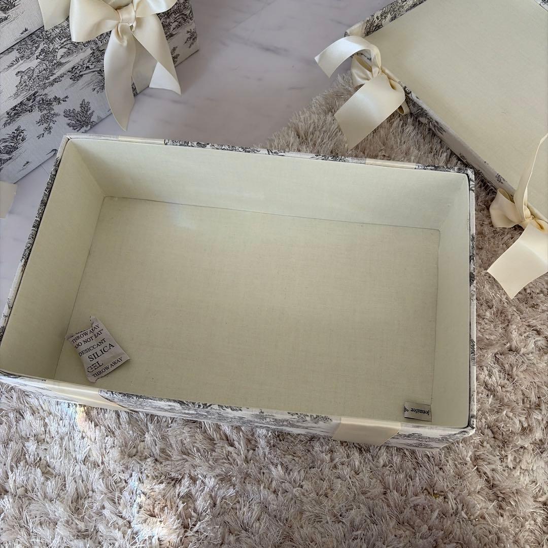 ジェニファーテイラー トワルドジュイ柄 3段収納ボックス