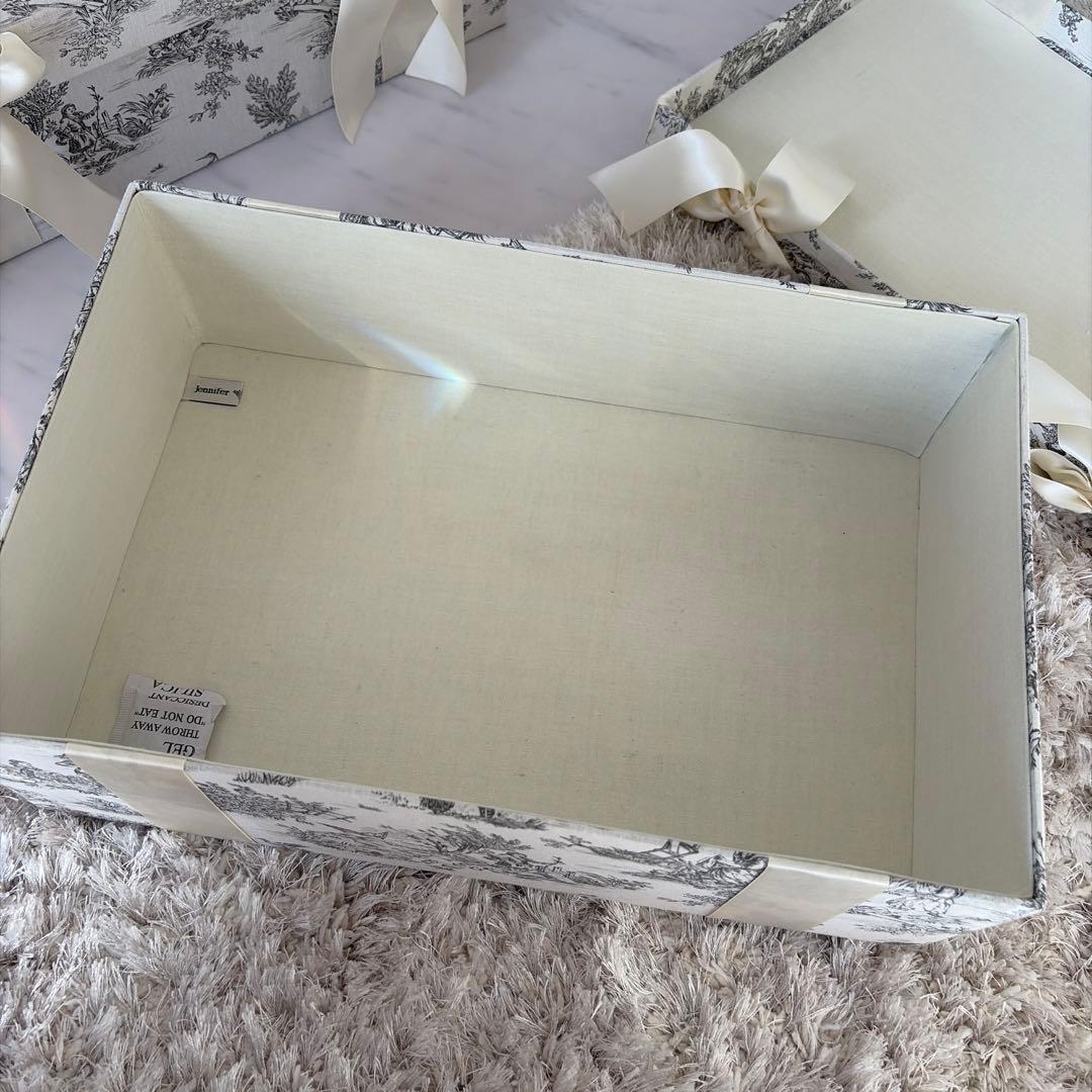 ジェニファーテイラー トワルドジュイ柄 3段収納ボックス