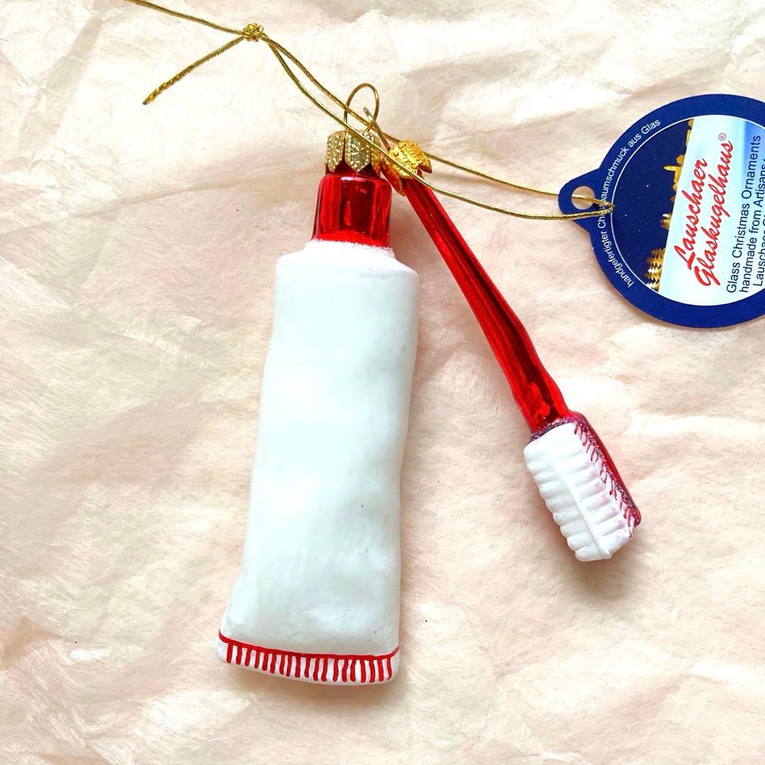 《1点限り》新品未使用 歯ブラシ 歯磨き粉 オーナメント