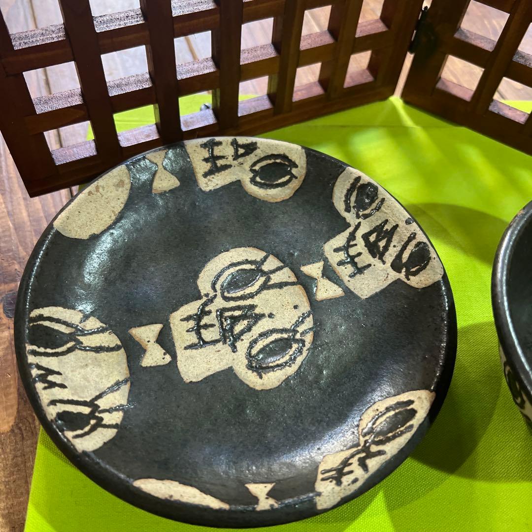 人気陶芸作家　工房十鶴さん　碗、皿セット