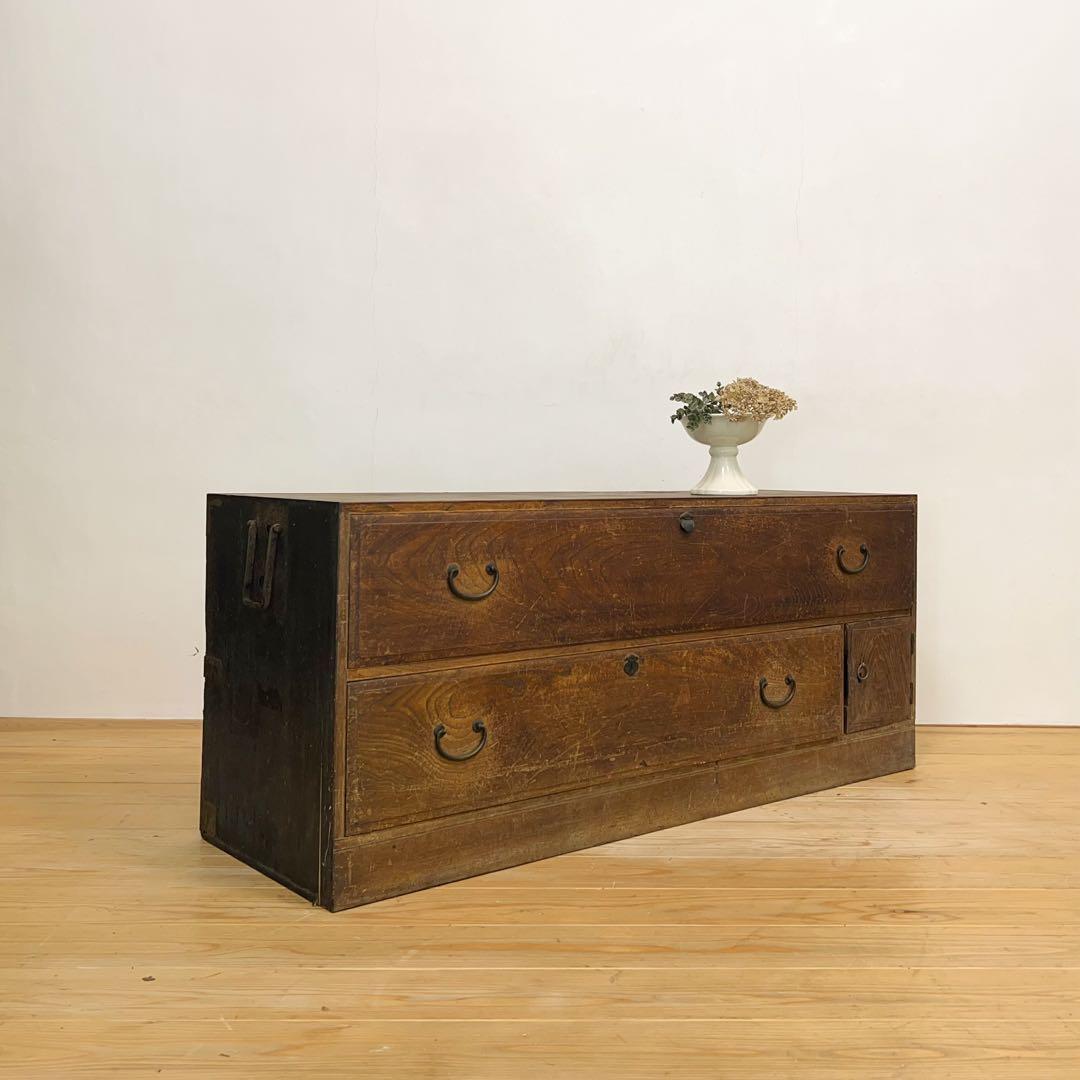 ローボード 木製 M106 古道具 古家具 和家具 ビンテージ アンティーク