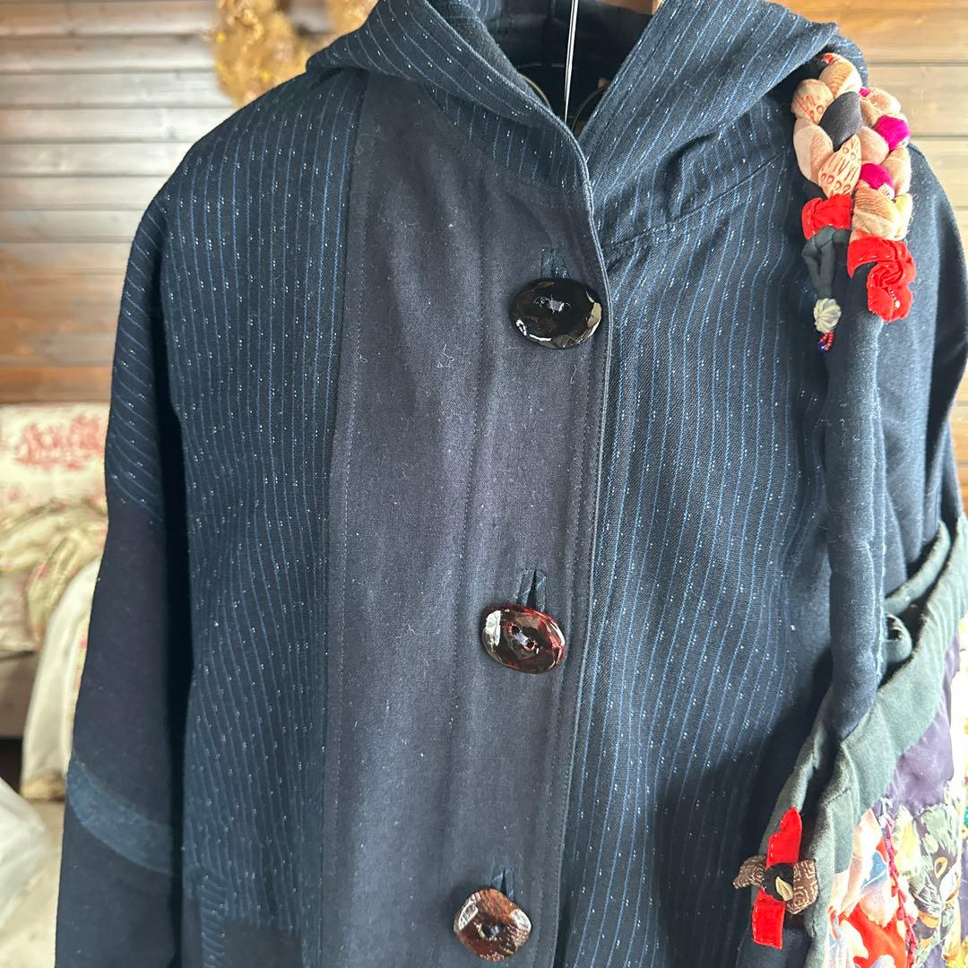 藍染リメークコート