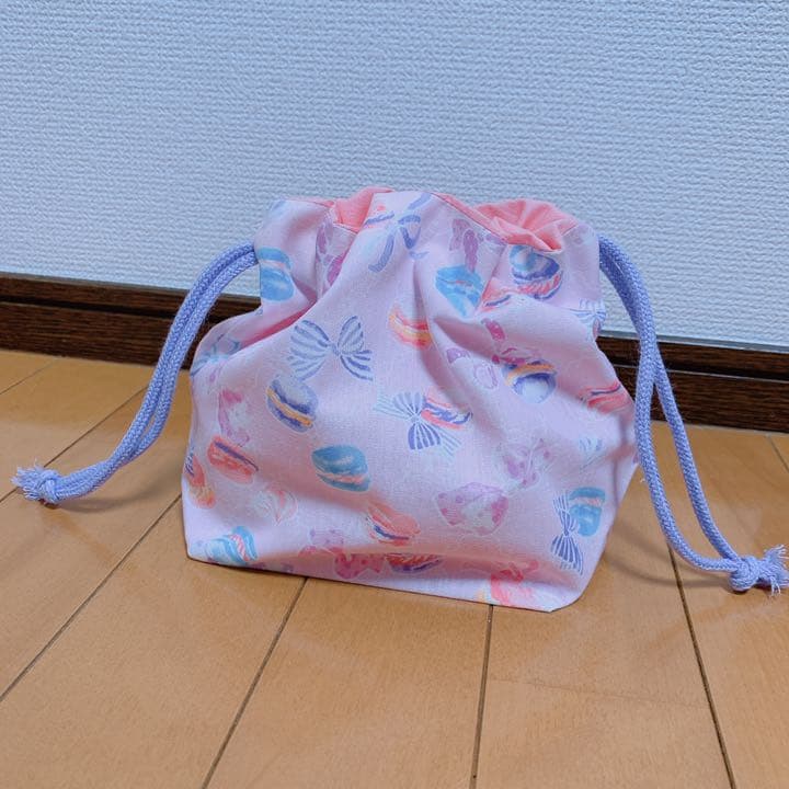 ハンドメイド　入園　幼稚園　女の子　レッスンバッグ　シューズバッグ　上履き入れ