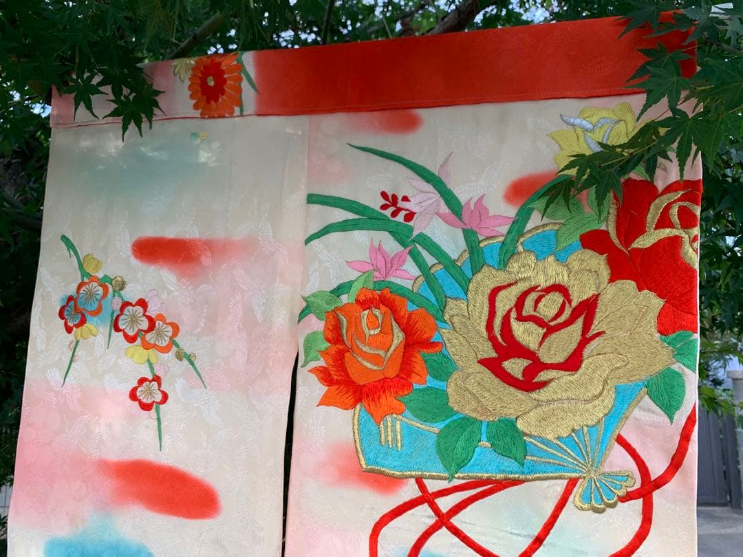 リメイク】アンティーク暖簾 子ども晴れ着