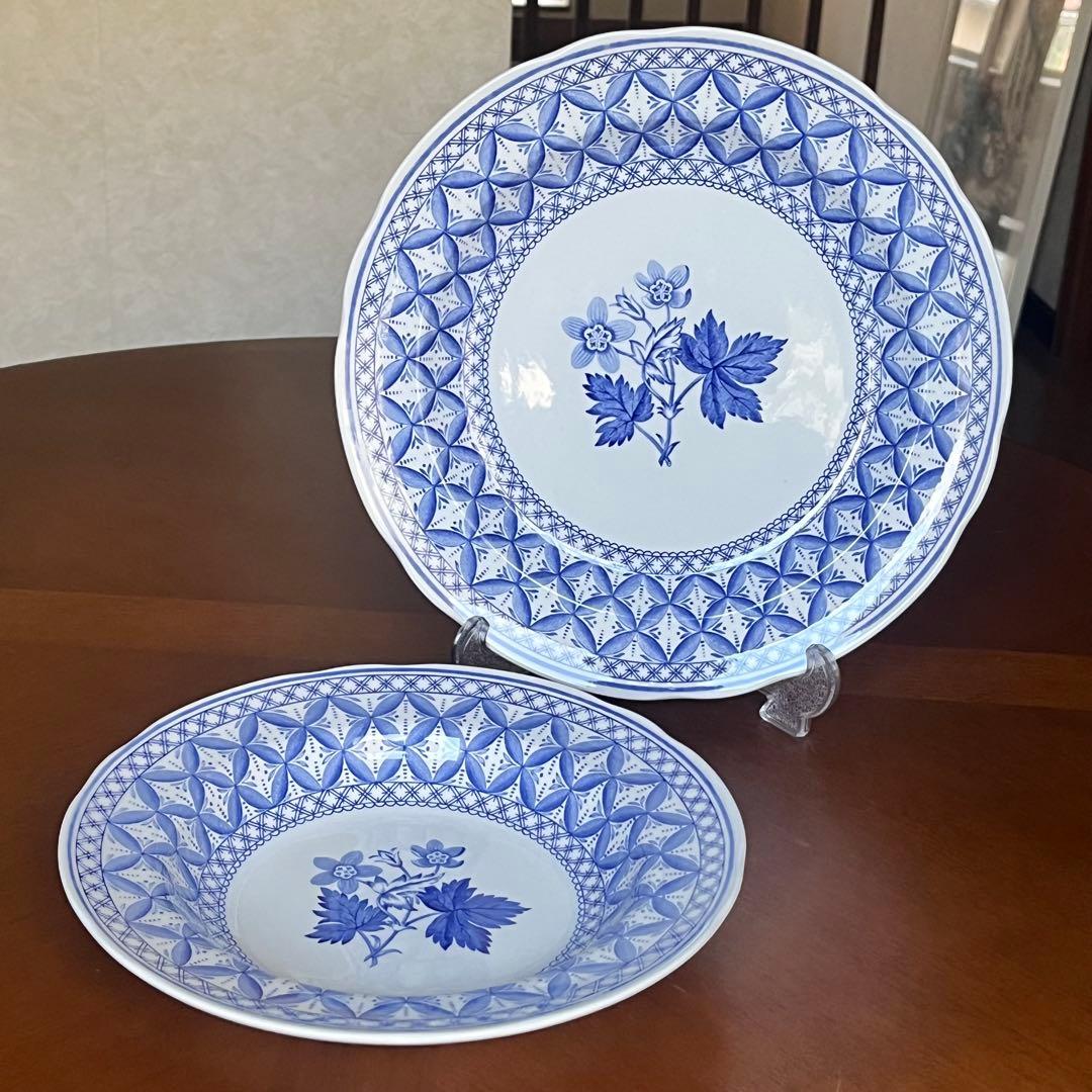 【美品】英国製　スポード ★ゼラニウム★プレート　2枚