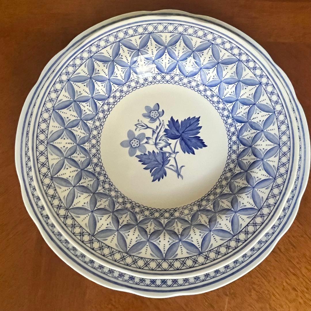 【美品】英国製　スポード ★ゼラニウム★プレート　2枚