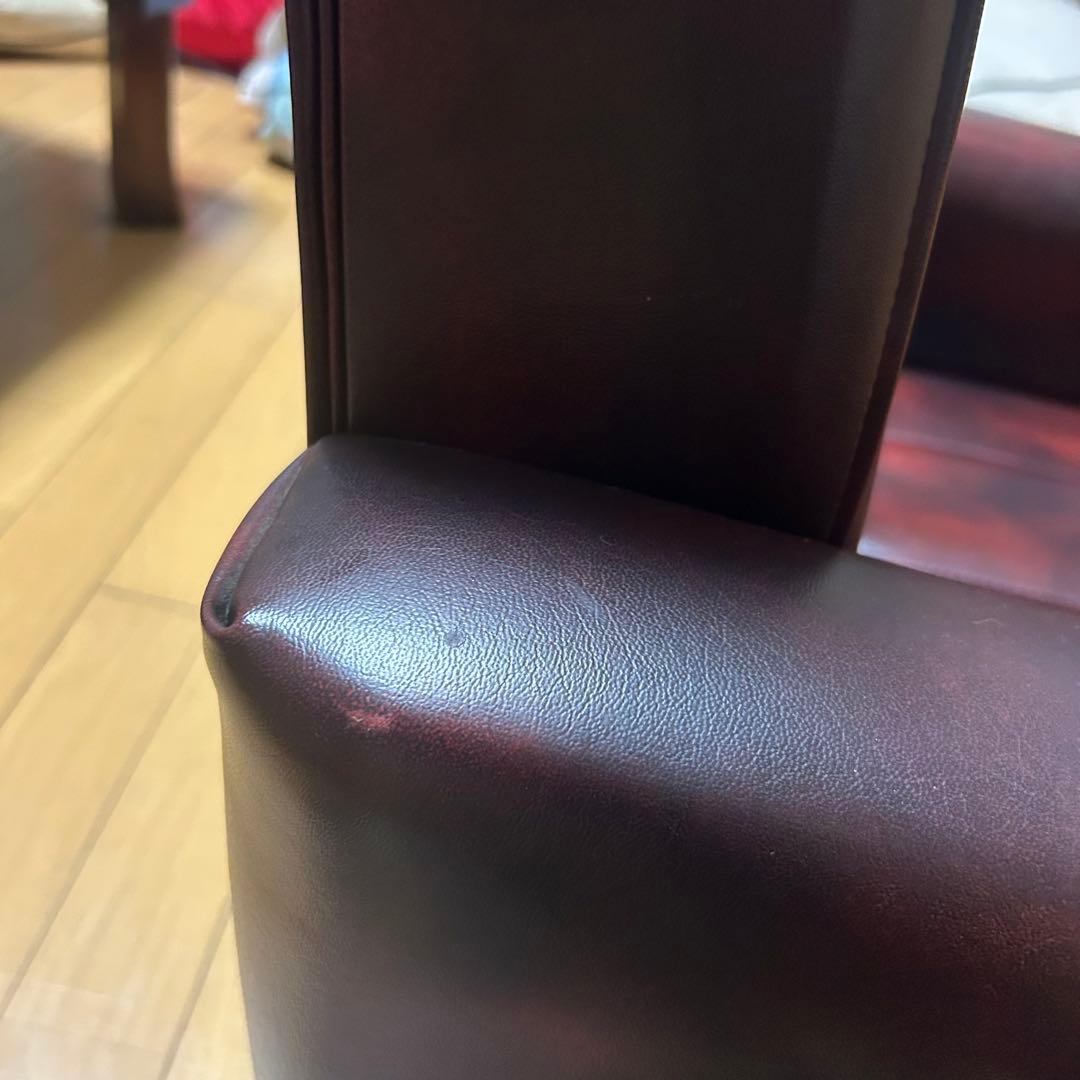 ☆最終値下【ヴィンテージ風レザー調1人掛けソファ】