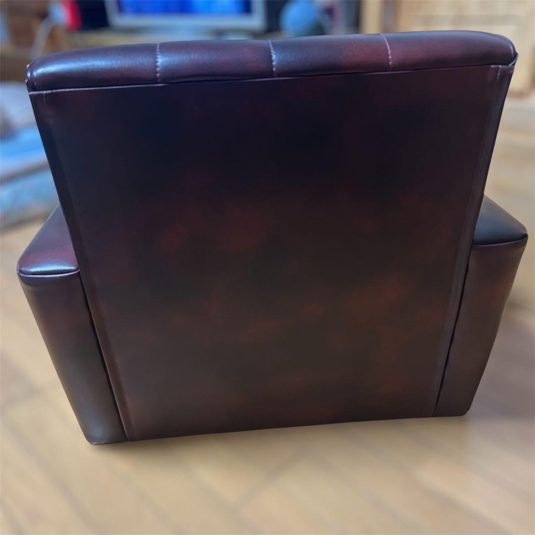 ☆最終値下【ヴィンテージ風レザー調1人掛けソファ】