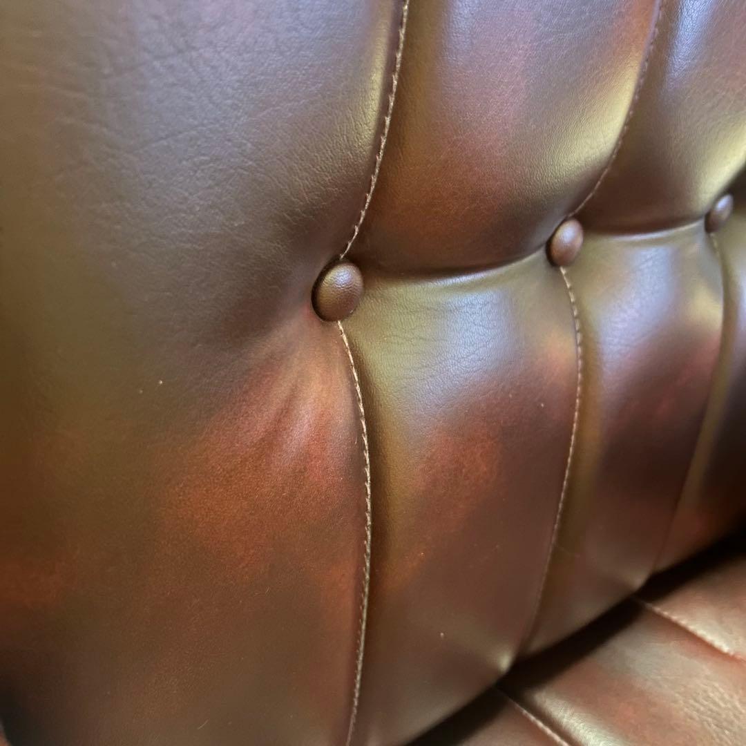 ☆最終値下【ヴィンテージ風レザー調1人掛けソファ】