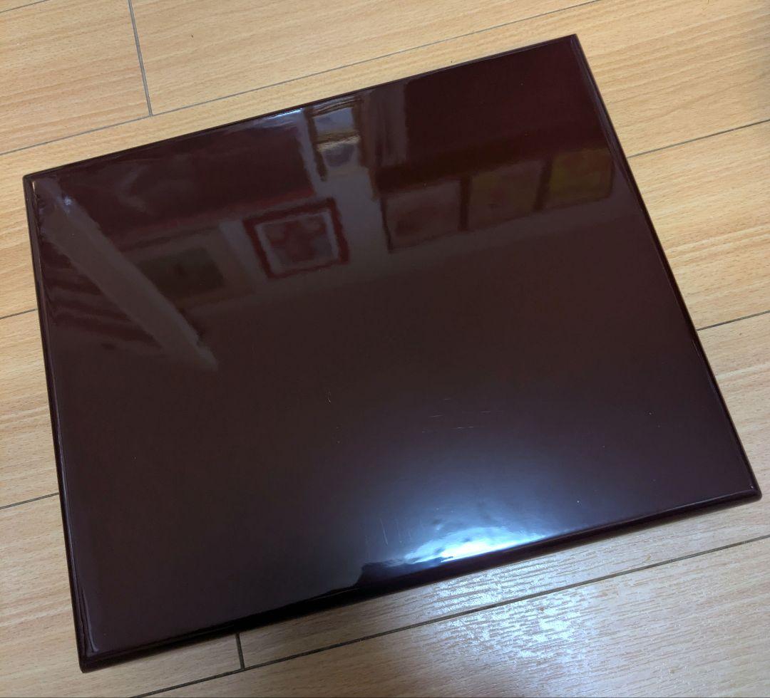 【新品未使用】一段漆器重箱 金色蝶模様 木箱入り　加賀蒔絵