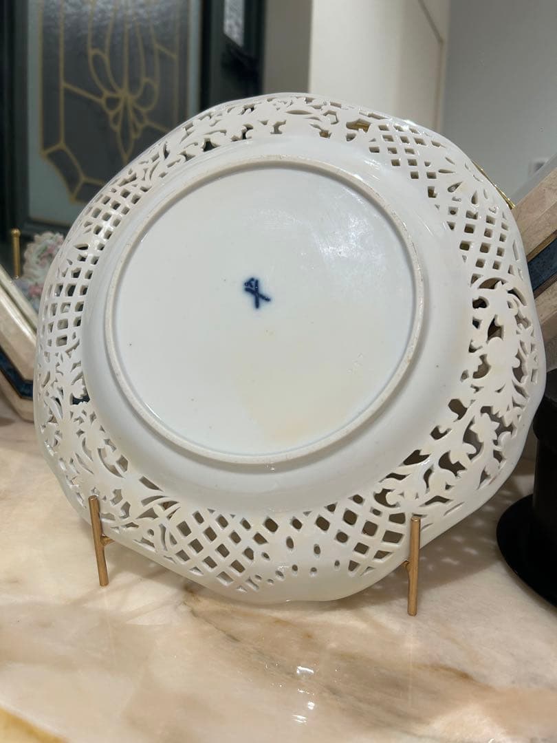 Meissenマイセン 飾り皿　アンティーク キャビネットプレート ドレスデン