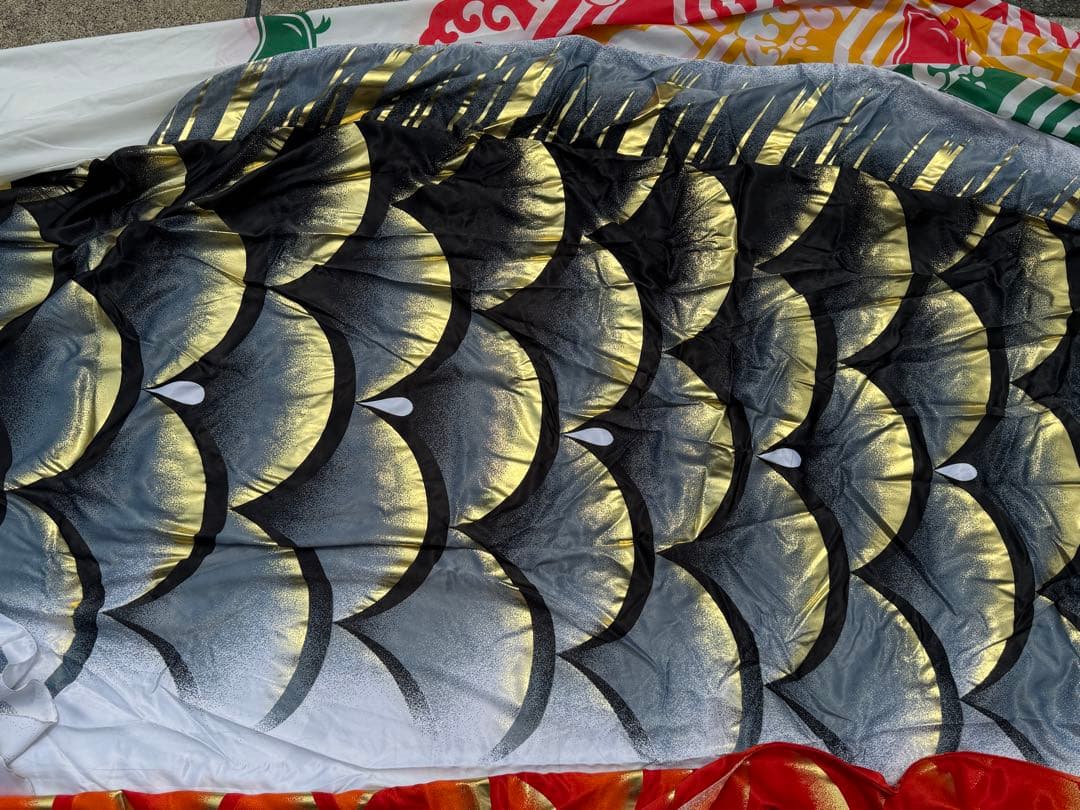 中古 鯉のぼり ③ 5m 敬工謹製 こいのぼり 3色+吹流し こどもの日 節句