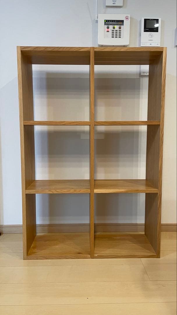 無印良品 スタッキングシェルフセット 3段×2列 オーク材