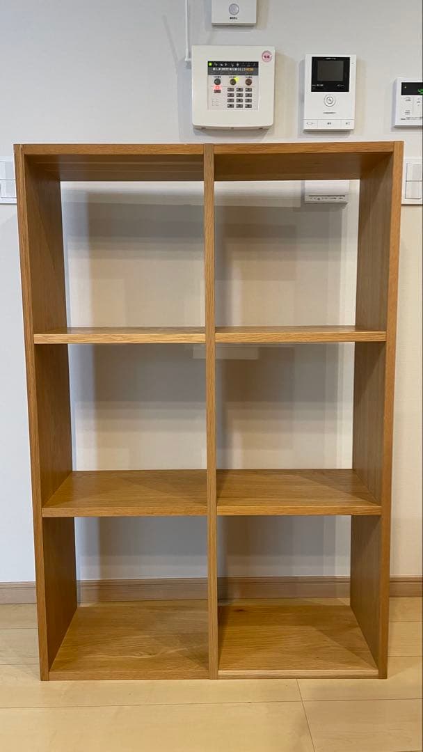 無印良品 スタッキングシェルフセット 3段×2列 オーク材