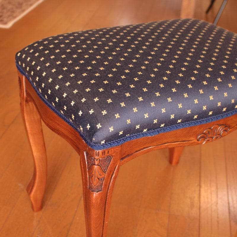 猫脚スツール レトロ風 青 ヴィンテージ風 かわいい 222-1325-002