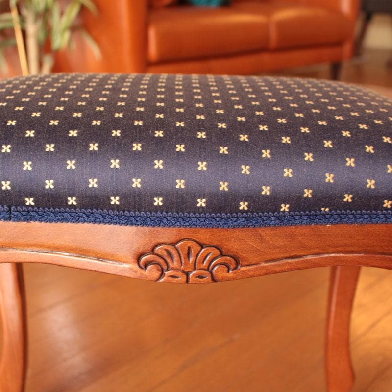 猫脚スツール レトロ風 青 ヴィンテージ風 かわいい 222-1325-002