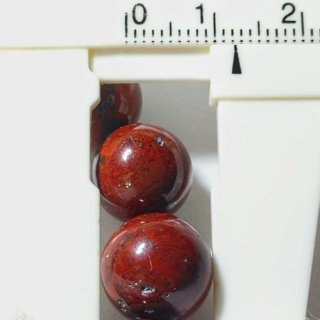 ★佐渡赤玉石 12ミリ珠 ブレスレットA(SA 佐渡島産)